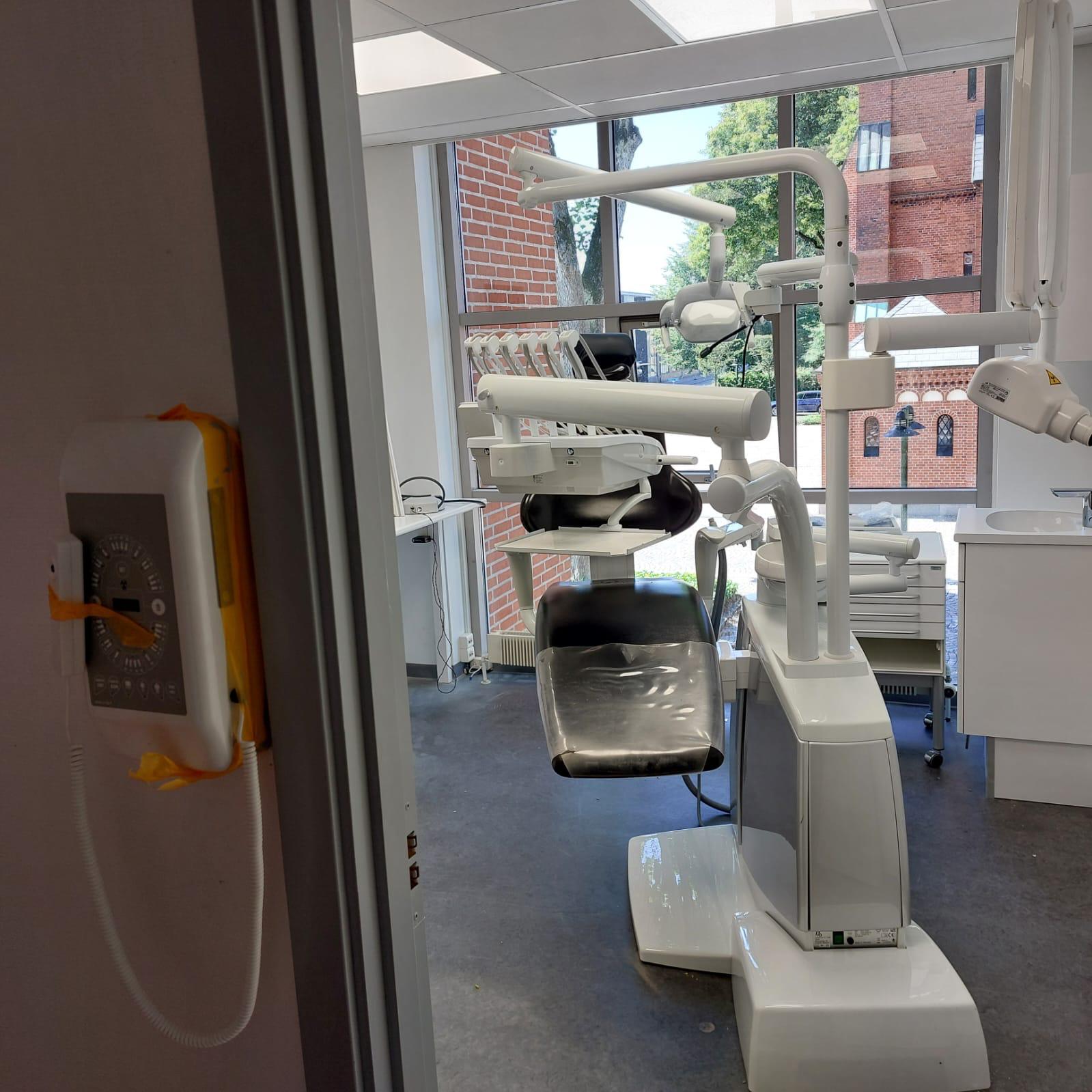 Dental chair plumbing and service access Vancouver
