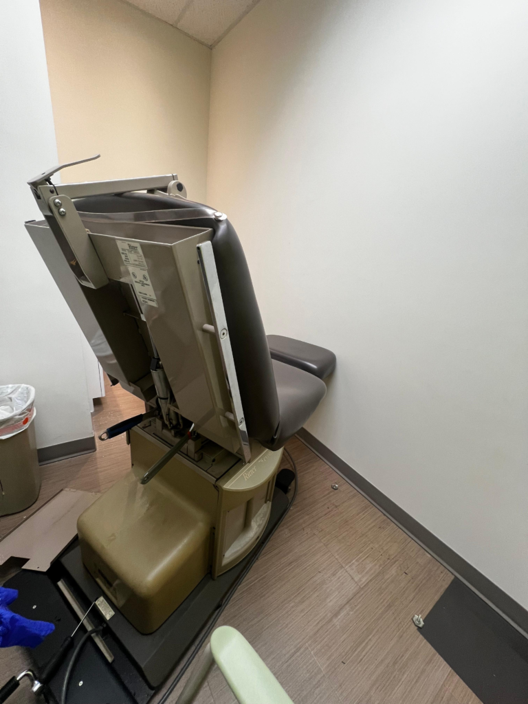 Midmark Ritter 319 Patient Chair Repair in Vancouver