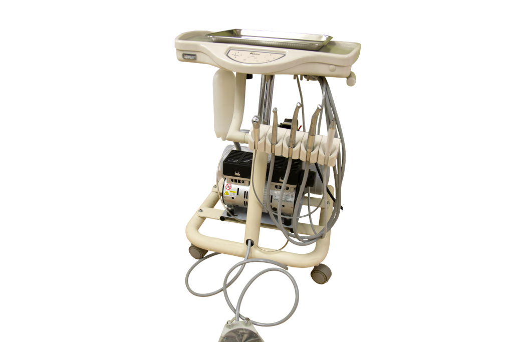 Mobile Dental Cart with Compressor in Vancouver by BioDen
