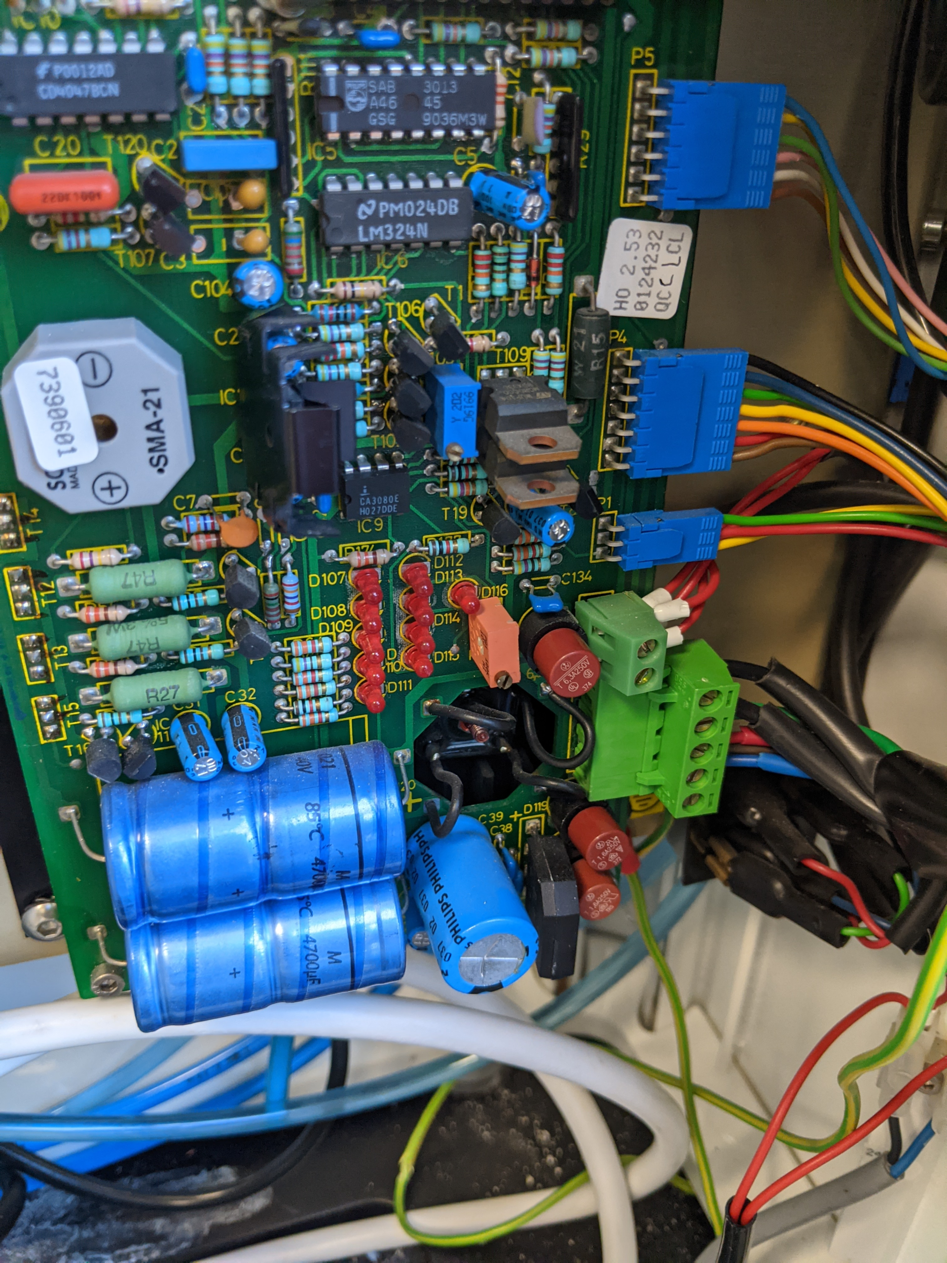 Dental chair wiring and harness inspection